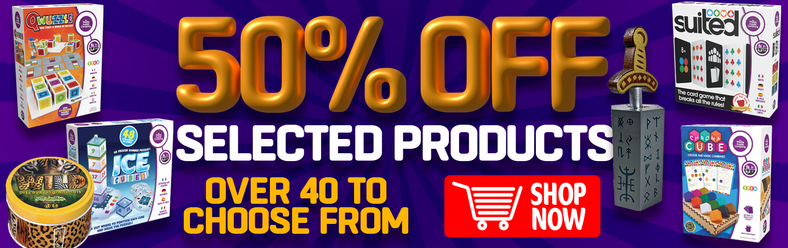 50% off selected items